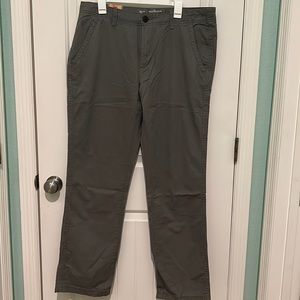 Urban pipeline gray twill pants